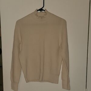 J. Crew Ruffleneck Merino Wool-Blend Women Sweater